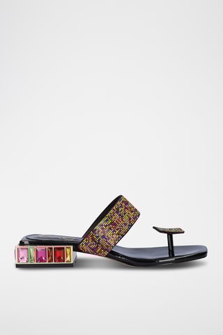 Mules à talons - Noir