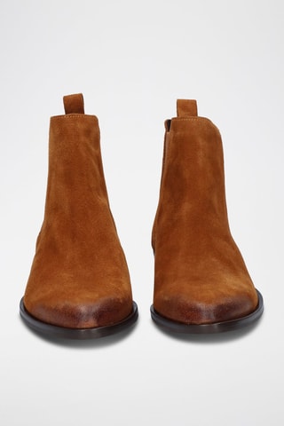 Bottines Chelsea en cuir - Marron