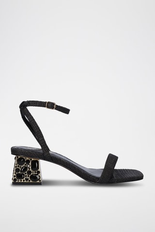 Sandales à talons - Noir