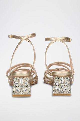 Sandales à talons - Doré