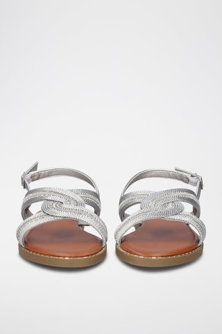 Sandales - Marron et argenté