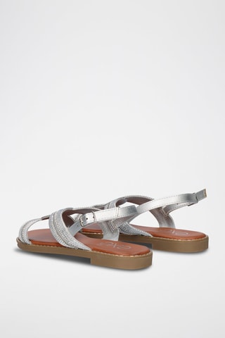 Sandales - Marron et argenté