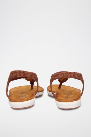 Sandales - Doré, beige et marron