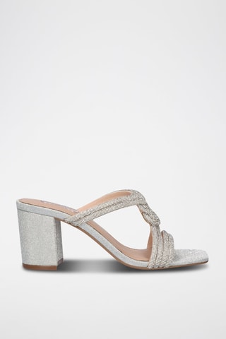 Mules à talons Como - Argenté