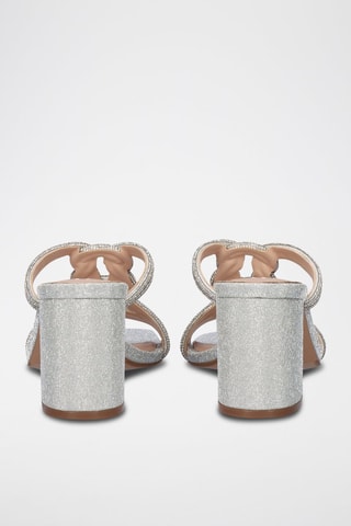 Mules à talons Como - Argenté