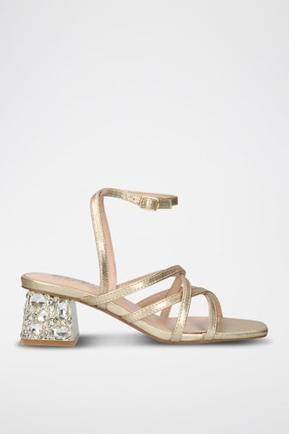 Sandales à talons - Doré