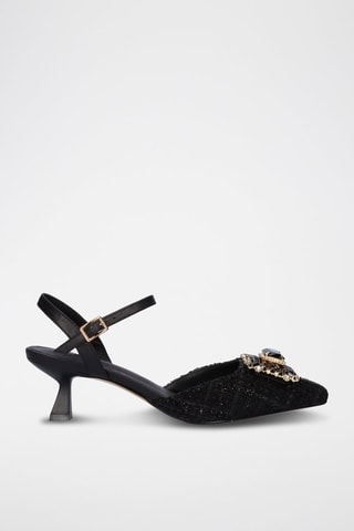 Sandales à talons en cuir Mar - Noir