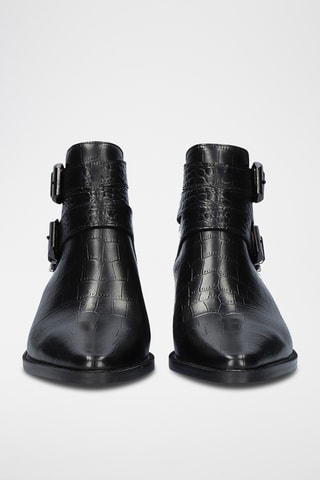 Bottines en cuir - Noir