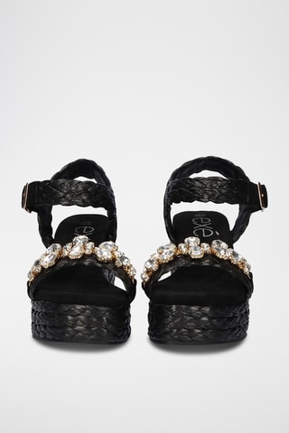 Sandales compensées - Noir