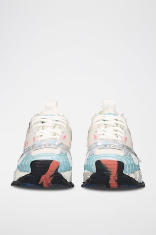 Baskets plateformes en cuir - Bleu