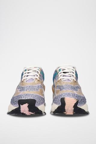 Sneakers en cuir - Doré et violet