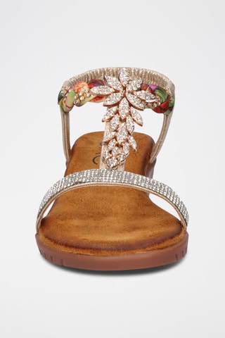 Sandales compensées - Doré