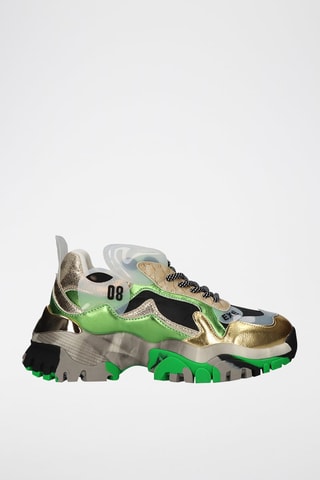 Sneakers plateformes - Multicolore et vert