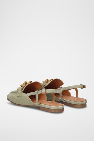 Sandales en cuir - Vert