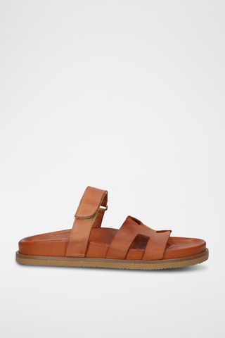 Mules en cuir - Marron