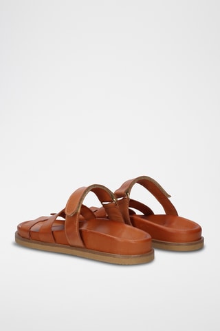 Mules en cuir - Marron