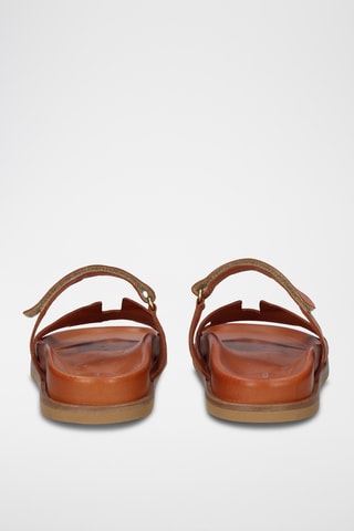 Mules en cuir - Marron