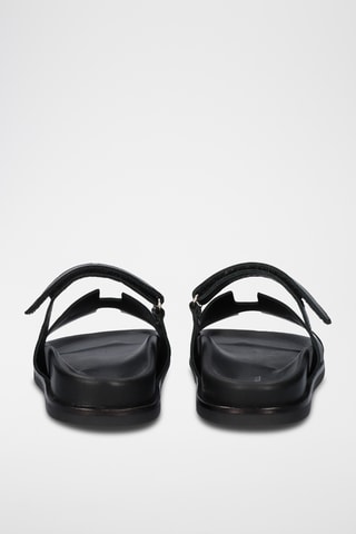 Mules en cuir - Noir