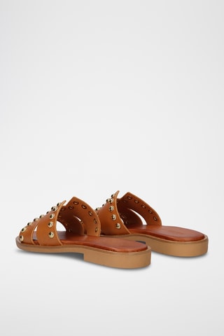 Mules en cuir - Marron