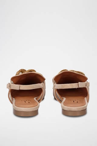 Sandales en cuir - Beige