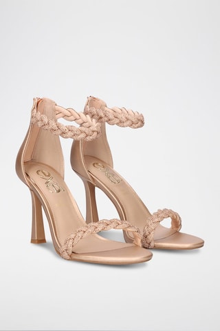 Sandales à talons - Doré rose