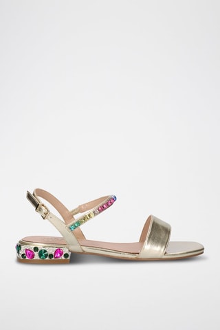 Sandales à talons - Doré