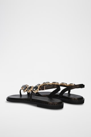 Sandales en cuir - Noir