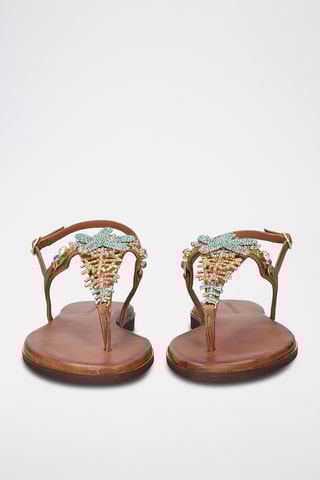 Sandales en cuir - Marron