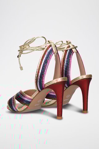 Sandales à talons - Multicolore