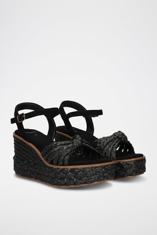 Sandales compensées - Noir