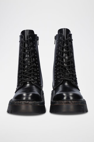 Bottines en cuir - Noir