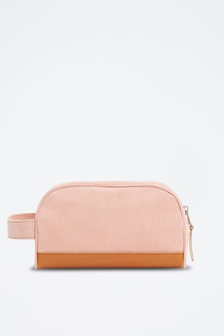 Neceser de pana - Rosa