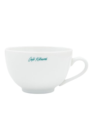 Taza y platillo de porcelana