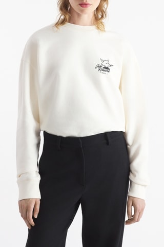 Sudadera relaxed - Blanco