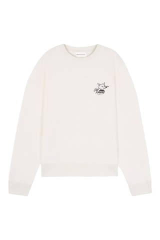 Sudadera relaxed - Blanco