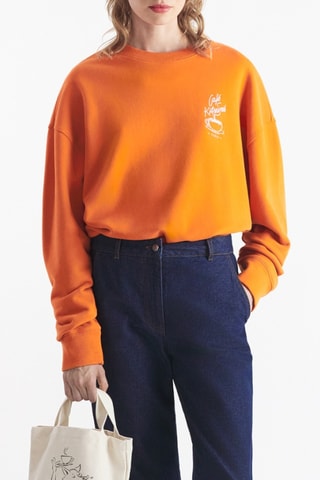 Sudadera relaxed - Naranja