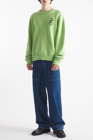 Sudadera relaxed - Verde