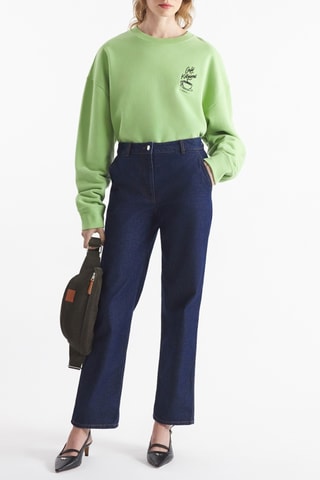 Sudadera relaxed - Verde