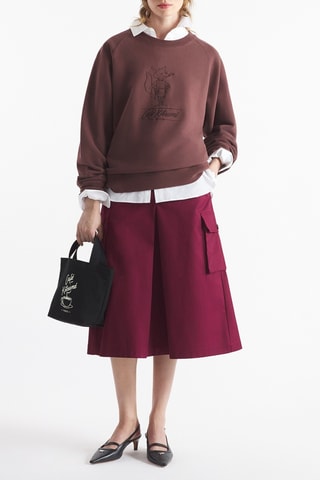 Sudadera oversize - Marrón