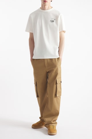 Camiseta relaxed - Blanco roto