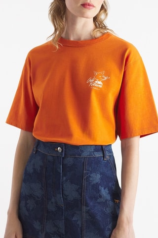 Camiseta relaxed - Naranja