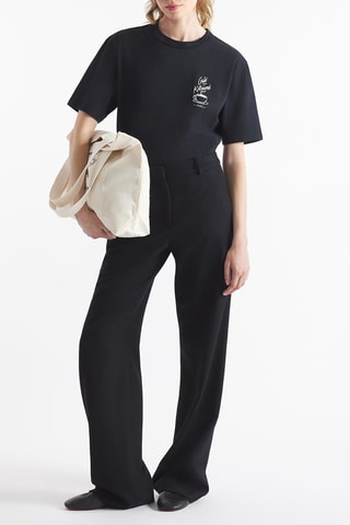 Camiseta relaxed - Negro