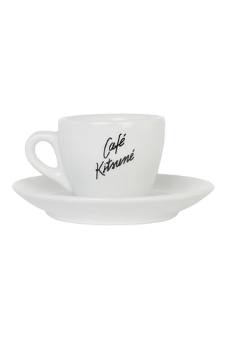 Taza y platillo de porcelana