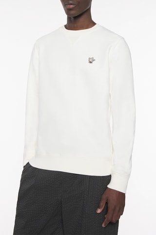 Sudadera regular fit - Blanco roto