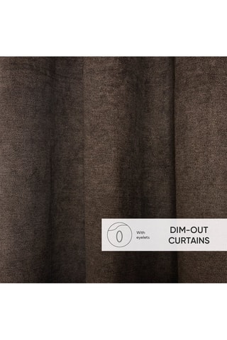 Rideau occultant à œillets Casablanca - Gris foncé - 140 x 220 cm