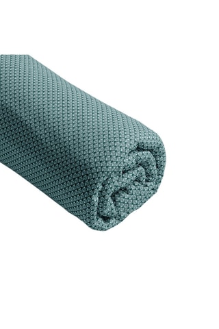 Drap-housse en satin de coton 80 fils/cm² Arche florale - Vert