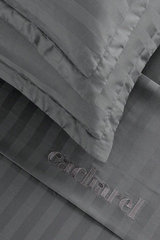 Drap-housse en satin de coton 80 fils/cm² - Gris