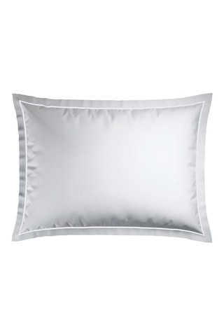 2 taies d'oreiller en satin de coton 80 fils/cm² - Blanc