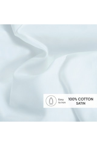 2 taies d'oreiller en satin de coton 160 fils/cm² Baratta - Bleu