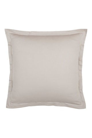 2 taies d'oreiller en satin de coton 80 fils/cm² - Taupe